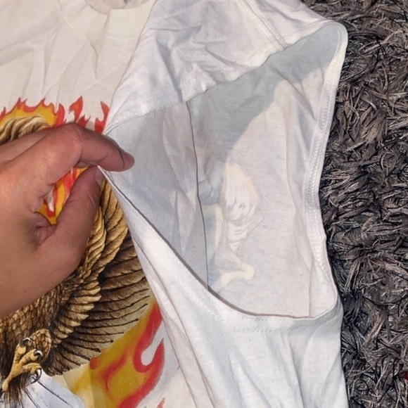 Custom Eagle biker vintage style screen printed tank NWOT XL double sided. - Picture 2 of 4